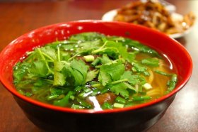 Beef noodle soup from Asia secret Noodle House.