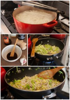 Chinese Chicken & Cabbage Noodles on #dinner #familyfriendly #fast