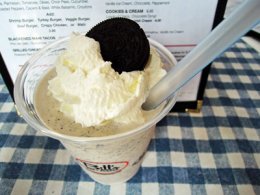 cookies and cream milkshake