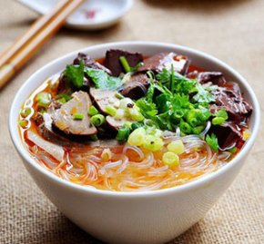 Duck Blood Vermicelli Soup