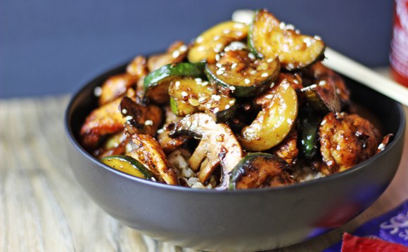 Asian dishes with Chicken