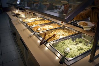Vegetarian Chinese food at Hsi Lai Temple